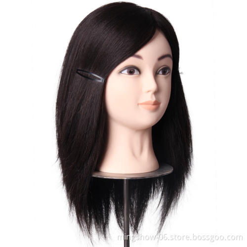 100 Human hair mannequin head with hair on sale